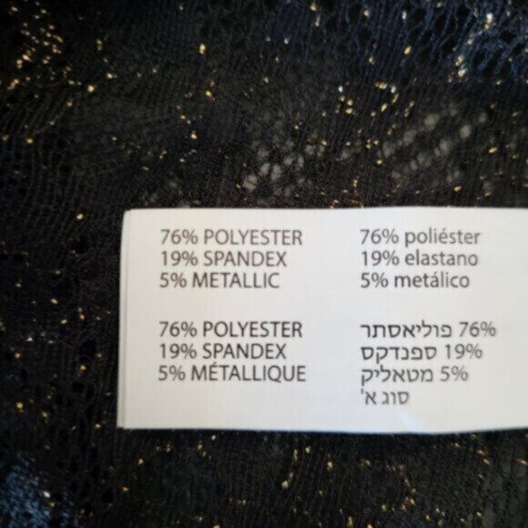 Black Tape Mesh Lace Whimsy Fairy Core Goth Blouse Sz Small - Picture 12 of 13